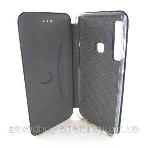 Чехол книжка Samsung A9 A920 2018 Подставка (черный) Одесса