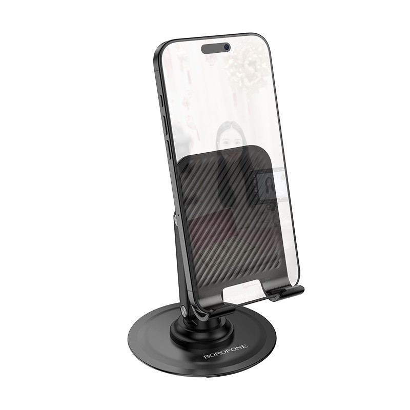 Тримач для телефона BOROFONE BH128 Admirado dual-axis rotating desktop stand Black Одеса - фото 4