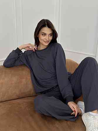 Свитшот женский однотонный Графитовый 42/44 Харьков