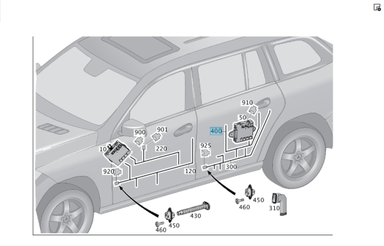 Mercedes-Benz  A1664406005 Джгут електропроводки від блоку керування до задніх дверей GL/GLS X166 Одеса