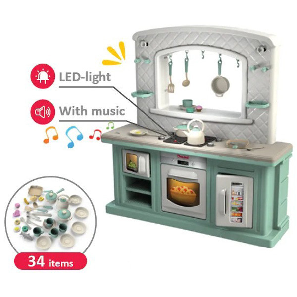 Дитяча інтерактивна ігрова кухня DOLONI зі звуком та світловими ефектами для дітей (01480/21) Київ - фото 1