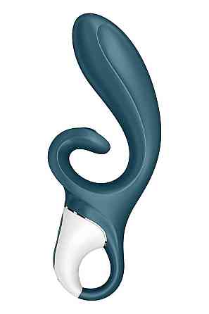 Смарт вібратор-кролик Satisfyer Hug Me Bluegrey, 2 мотори, діаметр 4,2см, широка кліторальна частина Sex Aura Київ
