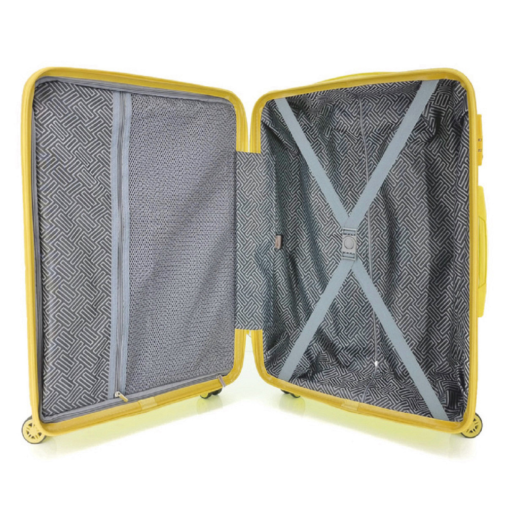 Чемодан пластиковый MCS V366 средний 65 см желтый Киев - изображение 5