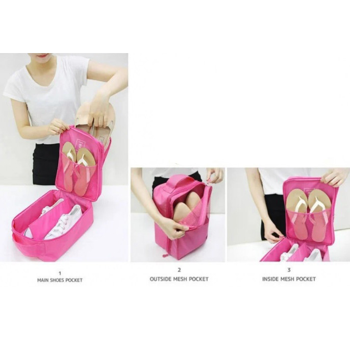 Органайзер для взуття дорожній сумка Monopoly Travel Series. Колір: рожевий DA-87 Львів - фото 4
