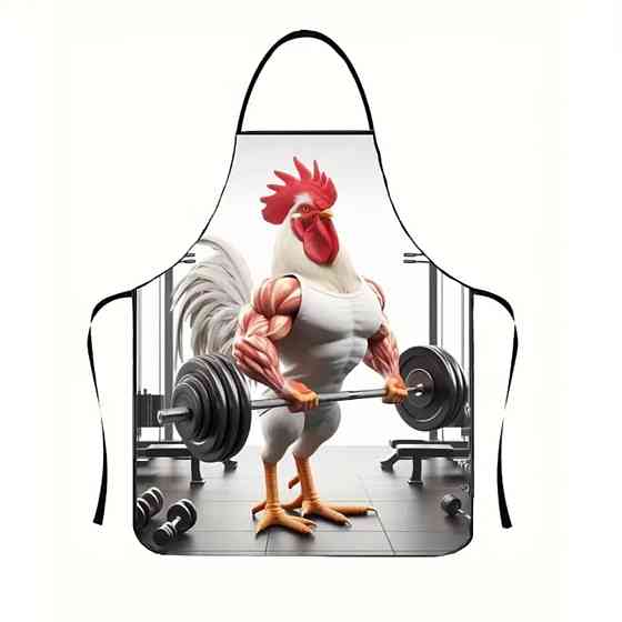 Фартух з приколом Півень 80 на 60 см різнобарвний Київ