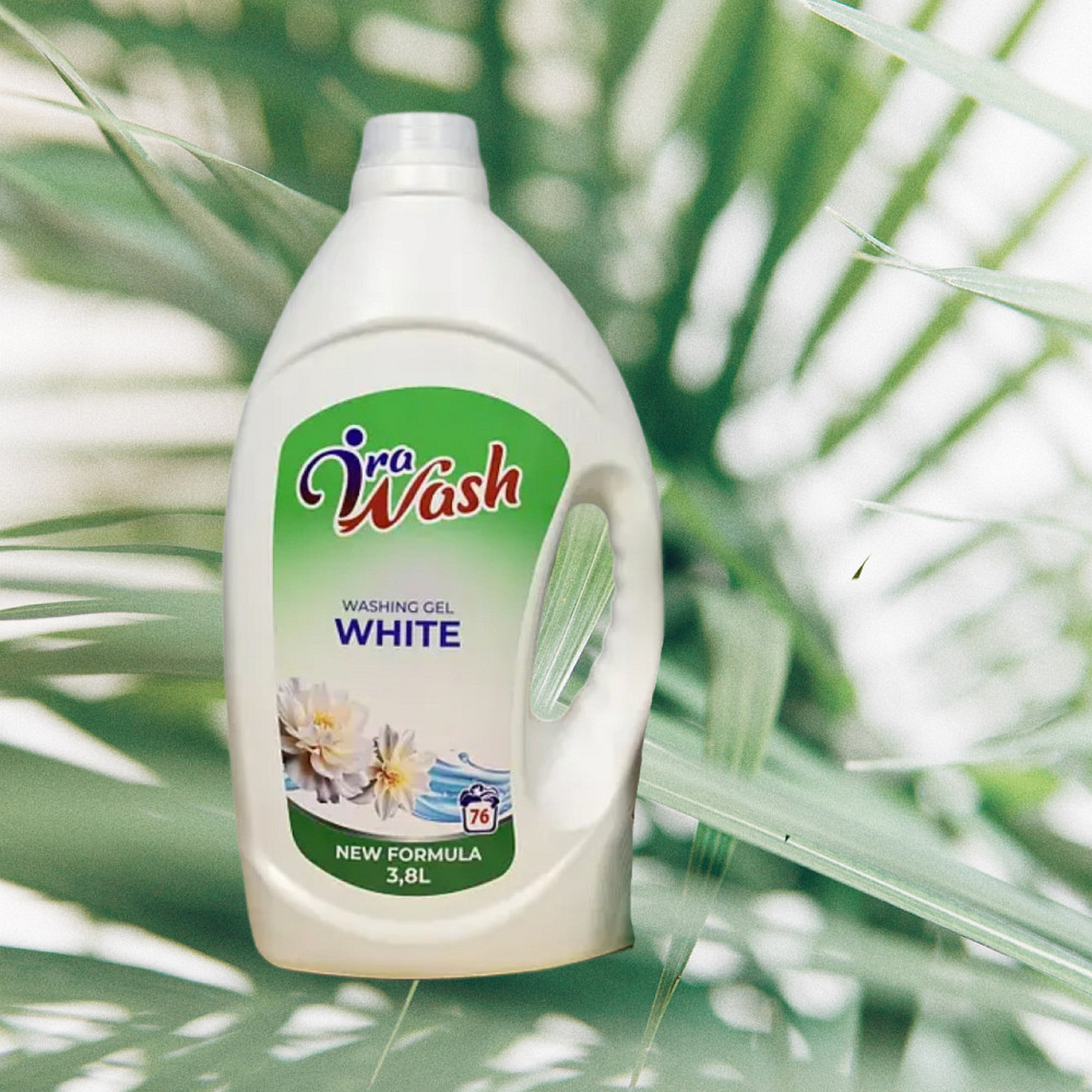 Гель для прання Ira Wash 3,8 л для білої білизни з ополіскувачем Виноградів - фото 4