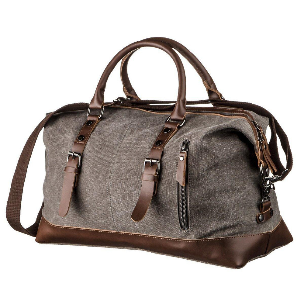 Дорожня сумка текстильна Vintage 20169 Сіра Київ - фото 1