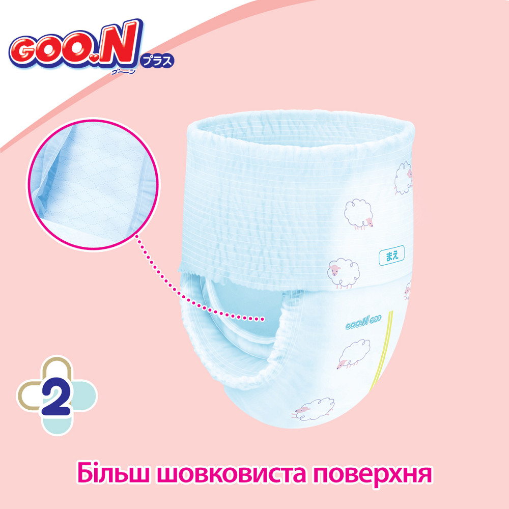 Трусики-підгузки Goo.N Plus для дітей (розмір 3(M), 6-12 кг, 52 шт) Дніпро - фото 5
