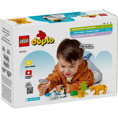 Конструктор LEGO DUPLO Town Сімейства диких тварин: Пінгвіни та Леви (10442) Вінниця - фото 6