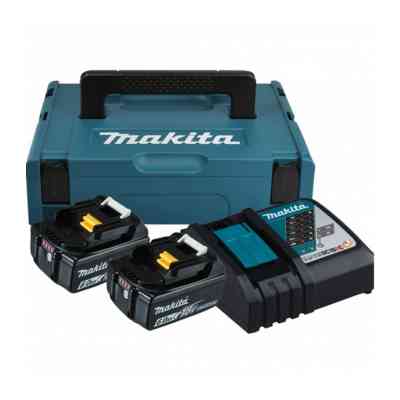 Набор аккумулятор + зарядное устройство Makita LXT BL1860B, 18V, 2x6Ah, DC18RC, Makpac (198116-4) Винница