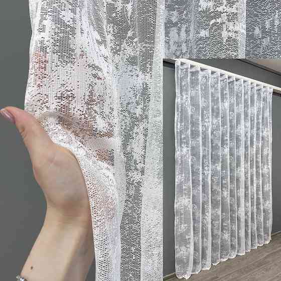 Тюль VR-Textil 701т Мармур Al-1 Жакард Білий 300х270 см (42-0246) Київ