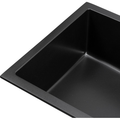 Мойка кухонная GRANADO Under top XL black shine (gr3701) Винница - изображение 3