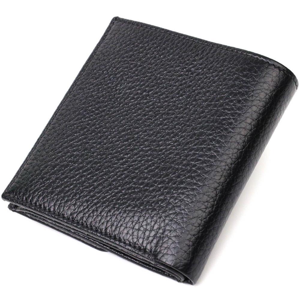 Компактный женский кошелек с вместительной монетницей на кнопке из натуральной кожи Tony Bellucci 22010 Черный Киев - изображение 9