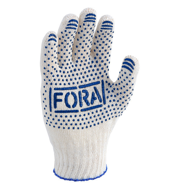 Перчатки трикотажные защитные с ПВХ рисунком Doloni Fora 15000 р.10 Ровно - изображение 1