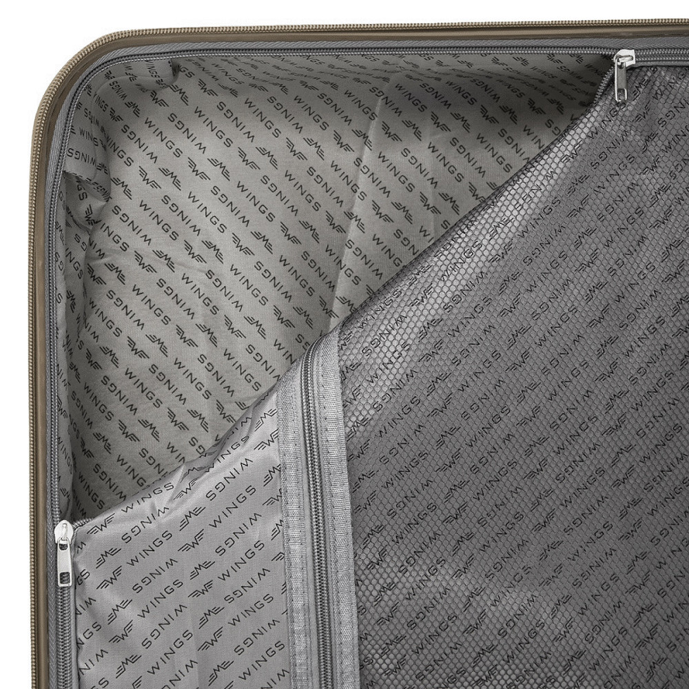 Чемодан полипропиленовый WINGS PHX01 малый 55 см шампань Киев - изображение 8