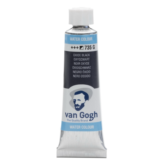 Краска акварельная Van Gogh (735) Черный оксид туба 10 мл Royal Talens Киев
