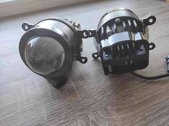 Протитуманні фари LED лінза універсальна 3,5 дюйма 90 мм туманка 60 ватт біла (один режим) Харків