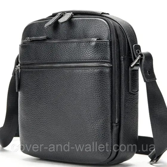 Мужская вертикальная кожаная сумка барсетка с ручкой Rekarti Киев