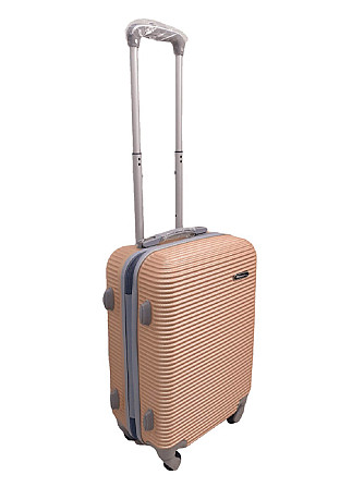 Валіза пластикова MILANO BAG 004 мала золотисто-рожева Київ - фото 2