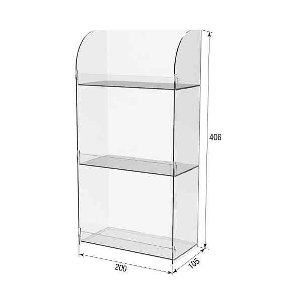 Подставка-витрина EKOSTAR 3-х ярусная 200х100х406 Киев