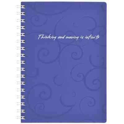 Блокнот Buromax spiral side, А6, 80sheets, Barocco, square, violet (BM.2589-607) Винница