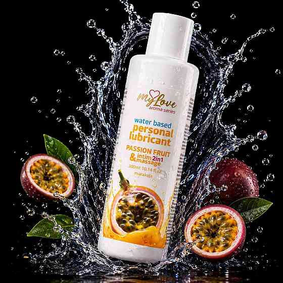 2в1 лубрикант та масажний гель - MyLove Aroma Series Intim&Massage Passion Fruit, 300 мл Sex Aura Київ