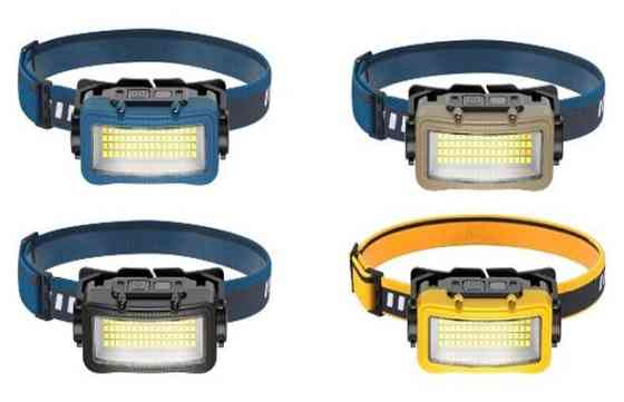 Налобний ліхтар Rablex RB957, жовтий+білий+червоний, 64хCOB, Sensor, акум, Type-C Дніпро