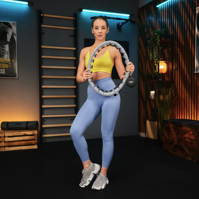 Хулахуп Trex Sport TX-010CHH масажний з обважнювачем сірий Київ - фото 4