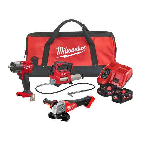 Набор из трех инструментов бесщеточных MILWAUKEE, M18 FPP3SED-532B (арт. 4933498057 гайковерт M18 FMTIW2F12-0, арт. 4933440493 ш Одесса