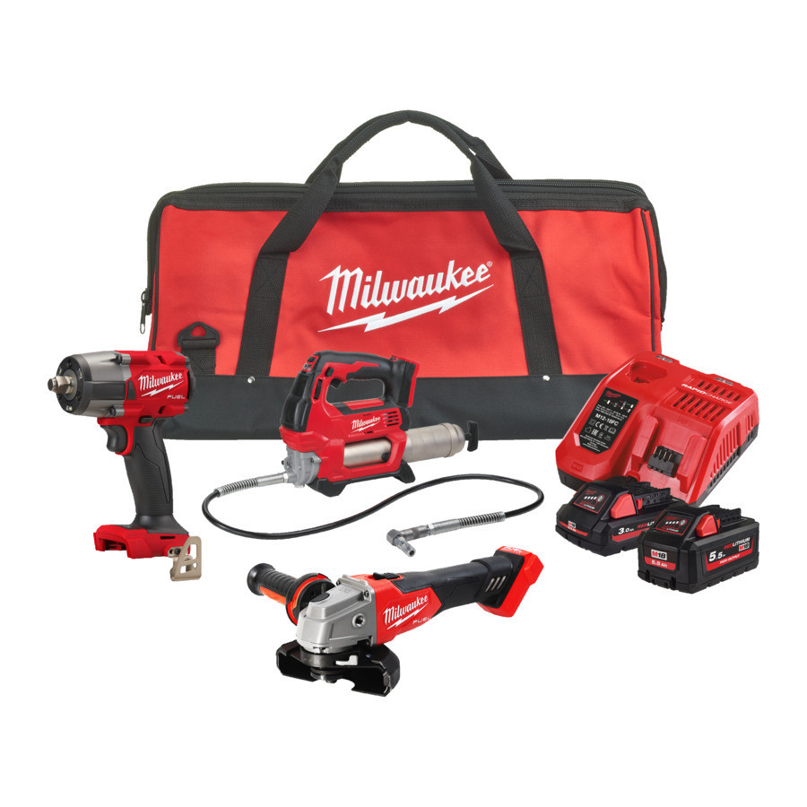 Набор из трех инструментов бесщеточных MILWAUKEE, M18 FPP3SED-532B (арт. 4933498057 гайковерт M18 FMTIW2F12-0, арт. 4933440493 ш Одесса - изображение 1