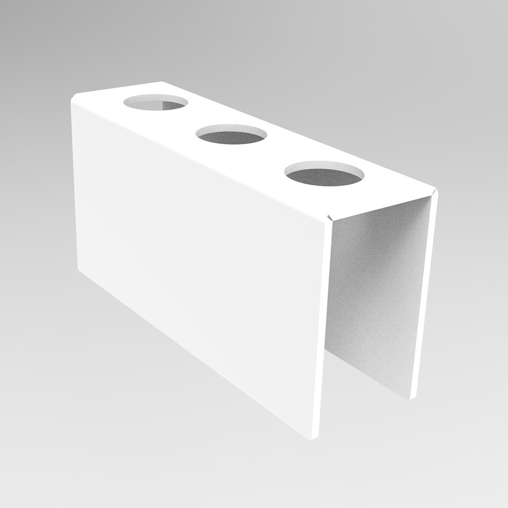 Подставка EKOSTAR для вафельного рожка на 3шт. Белая. Акрил 3 мм Киев - изображение 1