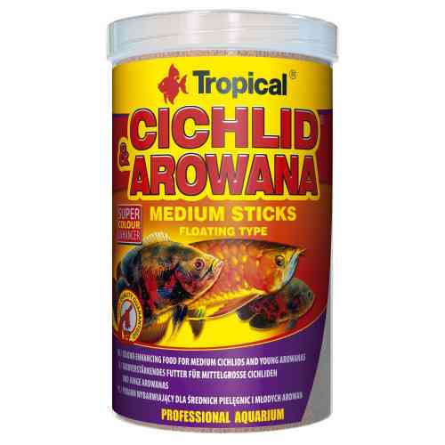Корм Tropical Cichlid Arowana Medium Sticks для мясоядных цихлид палочки 360 г Киев