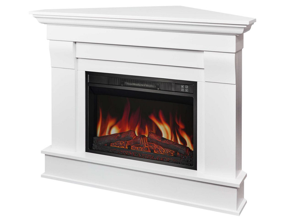 Камінокомплект кутовий ArtiFlame Albion Corner AF23S білий з обігрівом і звуком горіння вогню Львів - фото 3