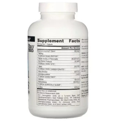 Пробіотики Source Naturals Ефірні Ензими, 500 мг, Daily Essential Enzymes, 120 вегетаріанських до (SN1302) Вінниця - фото 2