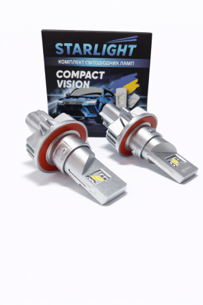 Комплект светодиодных ламп StarLight Compact Vision H13 (9008) P26,4t 6000K 12/24V (пассивное охлаждение) Харьков