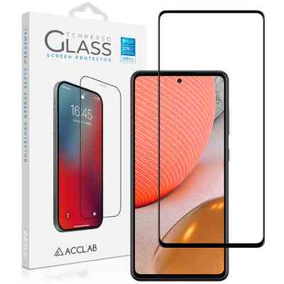 Скло захисне ACCLAB Full Glue Samsung A72 Black (1283126510557) Вінниця
