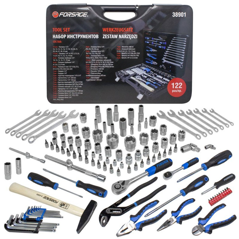 Набір інструментів 122 предмета 1/4