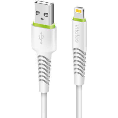 Дата кабель USB 2.0 AM to Lightning 2.0m CBFLEXL2 white Intaleo (1283126521416) Вінниця - фото 1