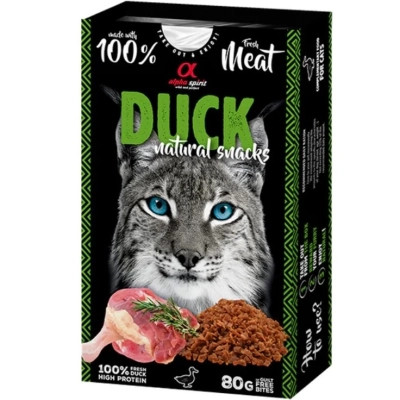 Лакомство для котов Alpha Spirit Cat Duck Natural Snacks с уткой 80 г (8436586311827) Винница - изображение 1
