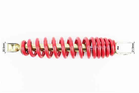 Амортизатор задній GY6/Yamaha - 255мм*d50мм (втулка 10мм / вилка 8мм), червоний Київ