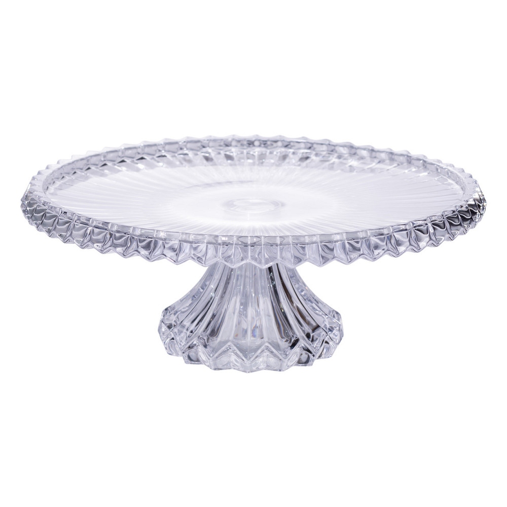Тортівниця на ніжці Ø32 см скляна підставка для торта, капкейків, тістечок HP-19-138L Коломия - фото 1