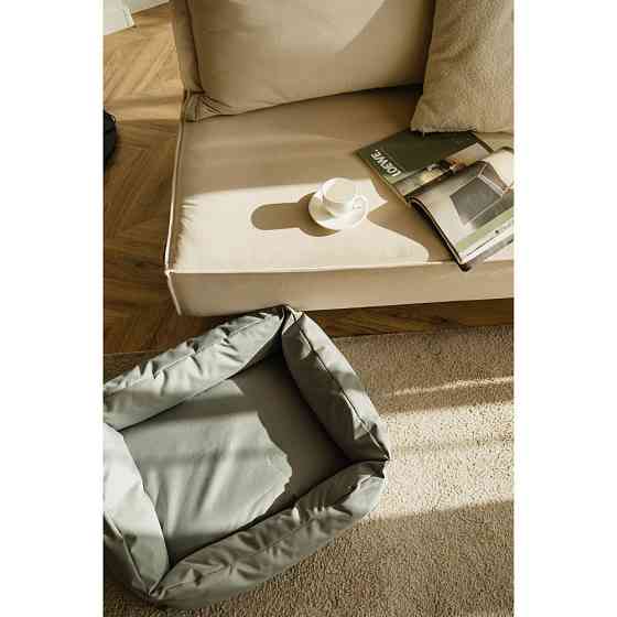 Водоотталкивающий лежак со съемным чехлом и двухсторонней меховой подушкой Incor Серый XXL (110/80/22) Киев