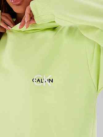 Женская базовая удлиненная худые с двойным глубоким капюшоном турецкий тринит, петля ПЕНЬЕ Салатовый Одесса