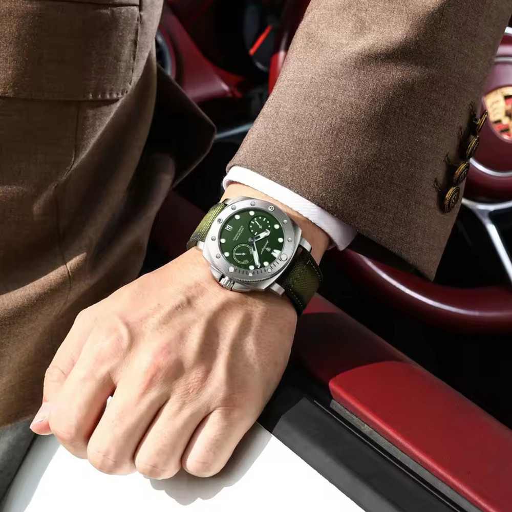 Часы мужские наручные кварцевые Poedagar Select Зеленый Киев - изображение 8