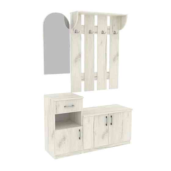 Передпокій Аліса, Дуб Крафт Білий, 1200/400/1880 Львів