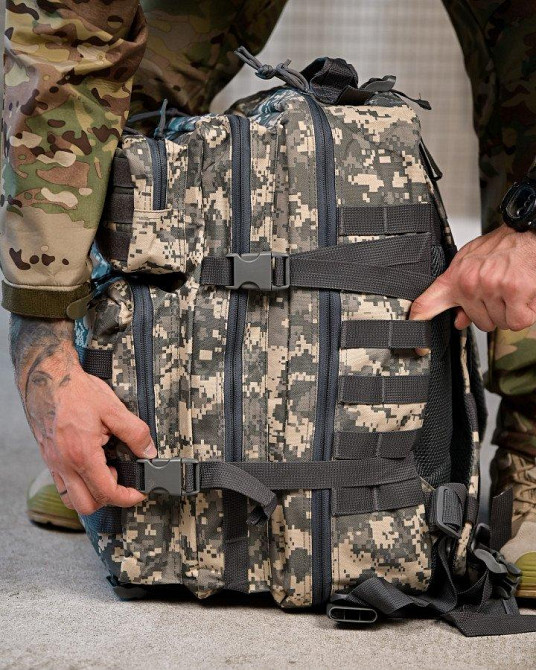 Милитари  рюкзак CHEMP  45 л  пиксель ПП7862 Одесса - изображение 5