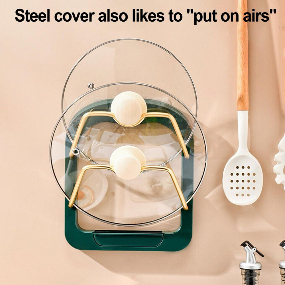 Підставка під кришки каструль на стіну Kitchen pot cover rack 8649 Дніпро - фото 4