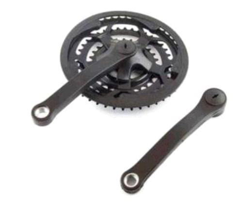 Зірки велосипедні (передні) 28/38/48T (+2 шатуни L-17 см, квадрат, чорні, із захистом) Мукачево - фото 1