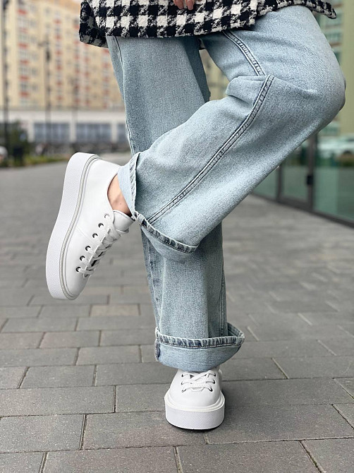 Molly Кроссовки женские MOLLY белые натуральная кожа 37-39 размеры (5379) Коломыя - изображение 4