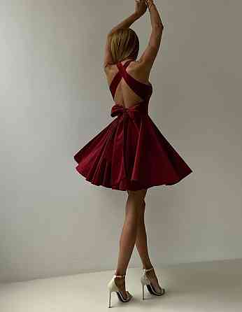 Женское элегантное праздничное бархатное платье Красный, 46/48 Одесса